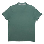 CHAMPION Mens Green Polo Shirt XL Cotton Blend Basic Short Sleeve Classic