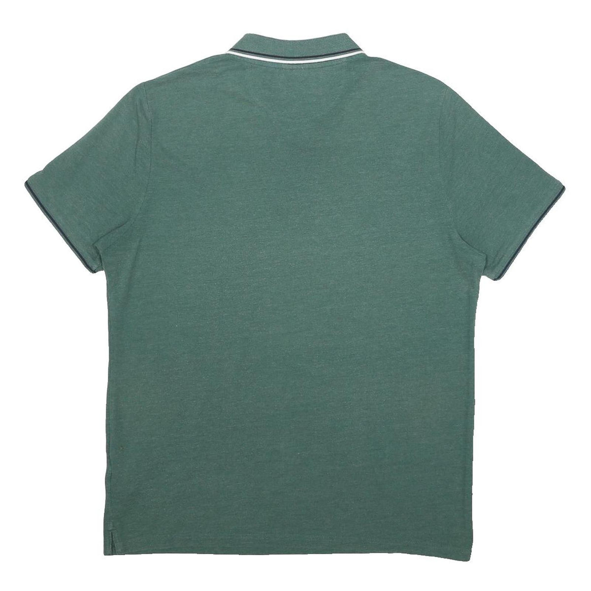 CHAMPION Mens Green Polo Shirt XL Cotton Blend Basic Short Sleeve Classic
