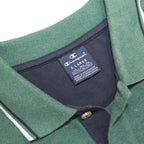 CHAMPION Mens Green Polo Shirt XL Cotton Blend Basic Short Sleeve Classic