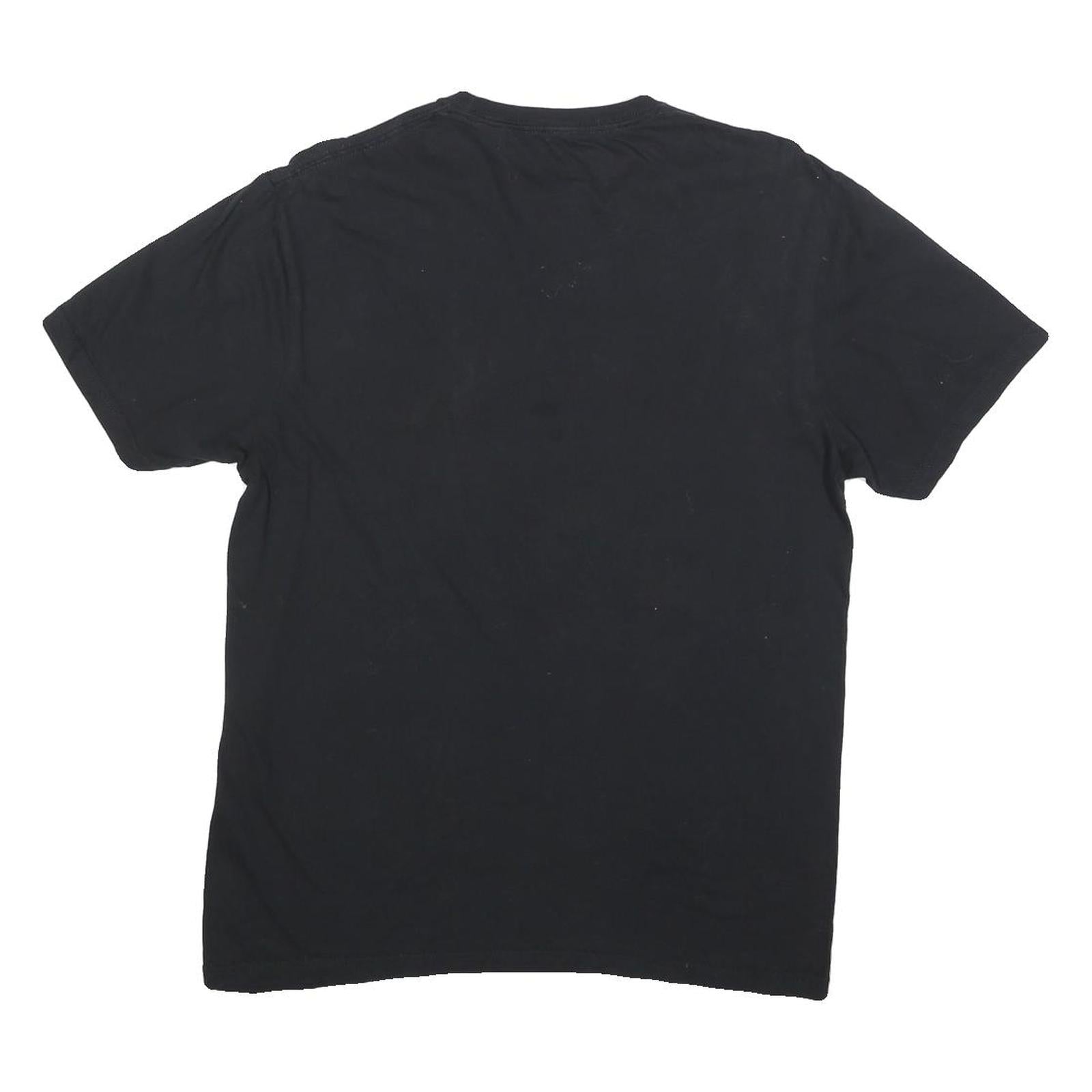 ACDC Mens Black Japan Tour Vintage Graphic T-Shirt M Short Sleeve Crew Neck Band