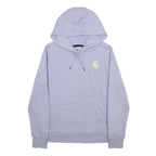CARHARTT Womens Lilac Hoodie XS Printed Logo Sleeve Casual Pullover Sweatshirt