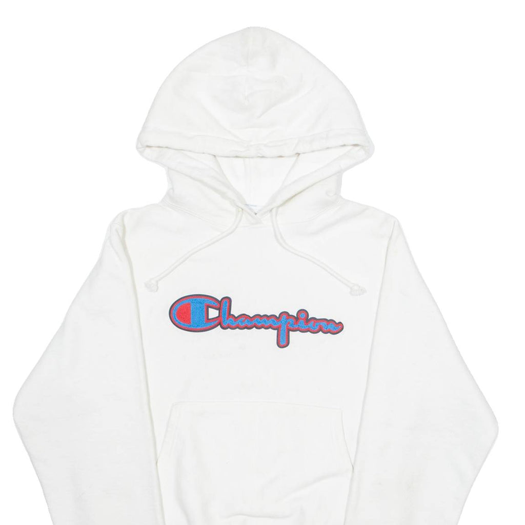 CHAMPION REVERSE WEAVE Mens White Hoodie XS