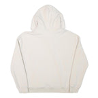TOMMY HILFIGER Womens Cream Hoodie L Tommy Jeans Logo Pullover Drawstring
