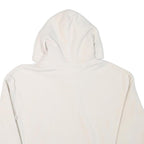 TOMMY HILFIGER Womens Cream Hoodie L Tommy Jeans Logo Pullover Drawstring