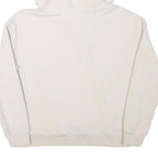 TOMMY HILFIGER Womens Cream Hoodie L Tommy Jeans Logo Pullover Drawstring