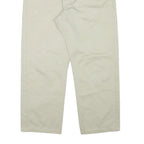 VALENTINO Mens Cotton Blend Beige Regular Fit Straight Leg Trousers W34 L27