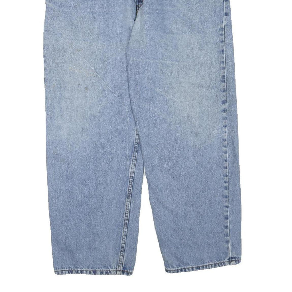 LEVI'S Womens Jeans Blue Regular Straight Denim Light W38 L30 Classic Zip