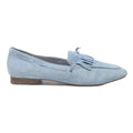 DUNE Womens Blue Leather Loafer UK 8 Tassel Detail Slip On Flat Shoes
