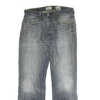 LEVI'S 501 Mens Jeans Blue Regular Straight Denim Medium W32 L30 Classic Fit Zip