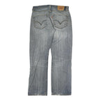 LEVI'S 501 Mens Jeans Blue Regular Straight Denim Medium W32 L30 Classic Fit Zip