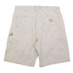 CARHARTT Mens Shorts Beige Casual Cotton Blend Relaxed Fit M W33 Workwear
