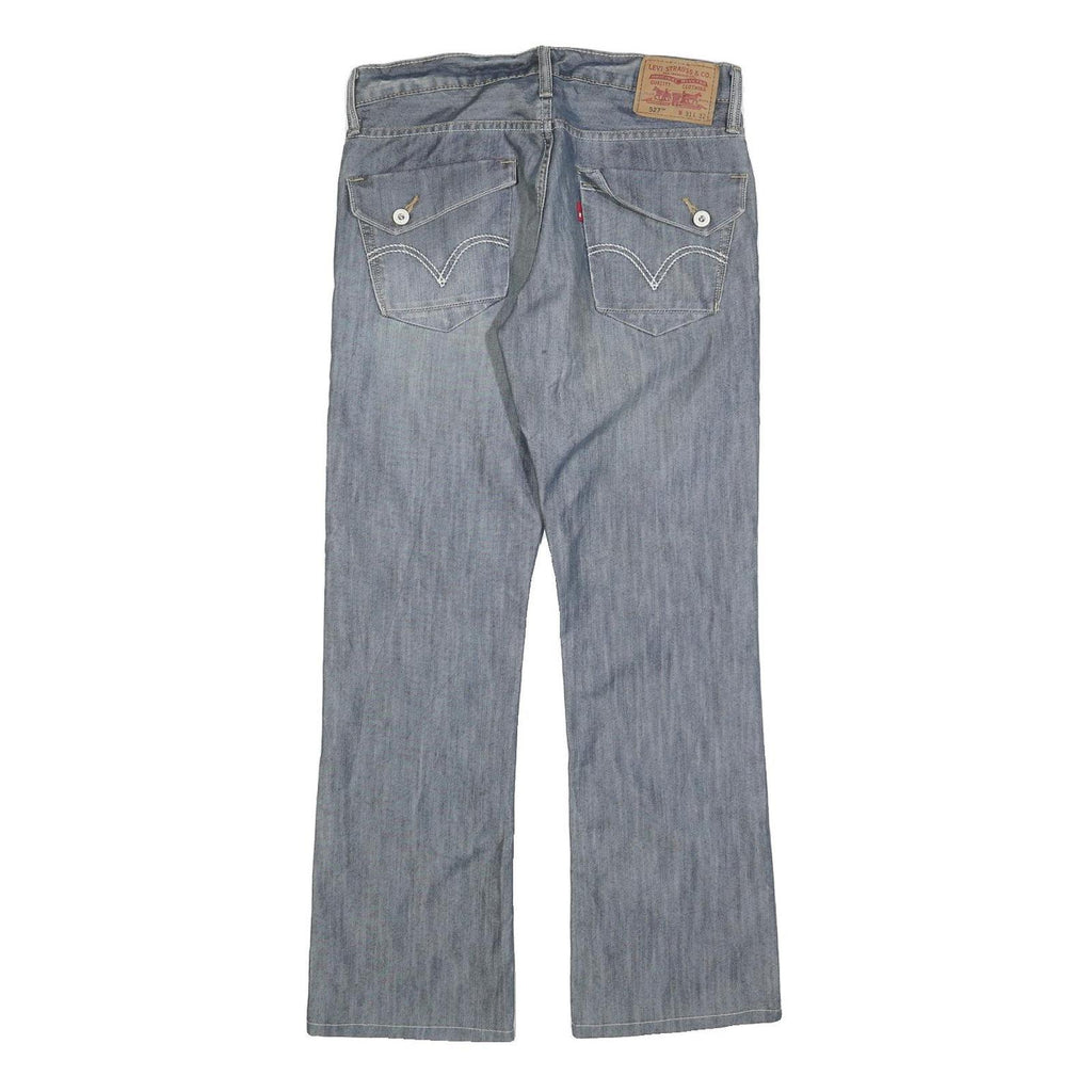 LEVI'S 527 REG Bootcut Mens Jeans Blue Cotton Blend Medium W31 L29 Regular Fit