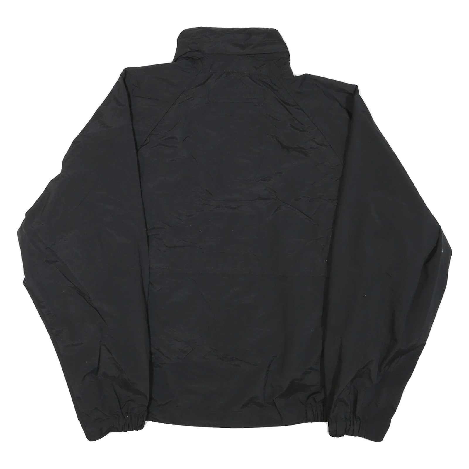 CALIFORNIA Mens Black Red Zip Jacket M Polyester Blend Plain Lightweight Outdoor