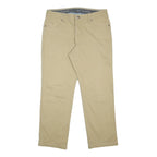 COLUMBIA Mens Regular Beige Cotton Blend Zip Trousers W38 L30 Casual Outdoor