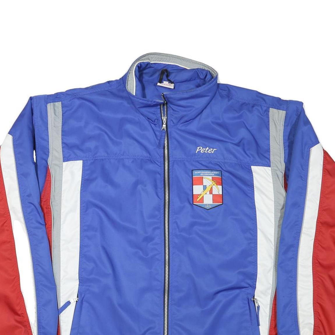 R-TEX Mens Blue Red White Zip Jacket 3XL Polyester Blend Colourblock Sports