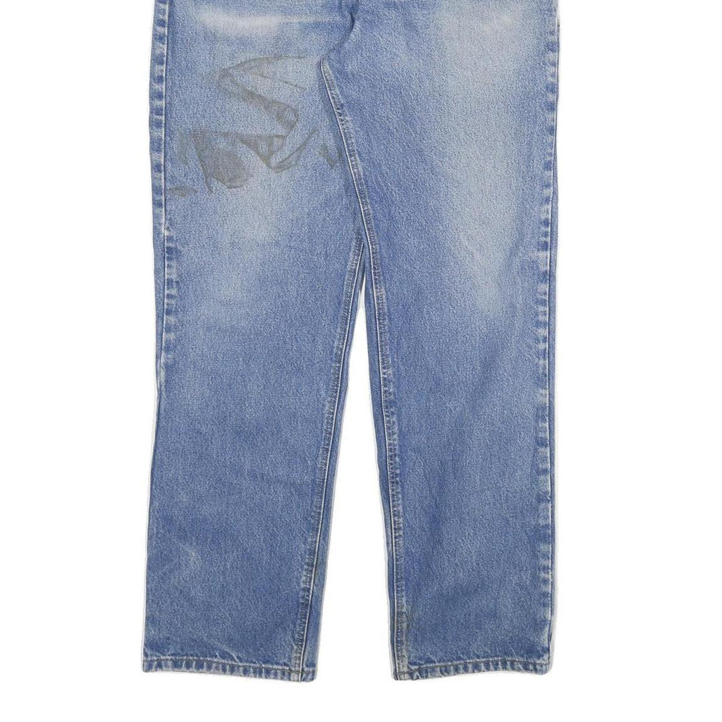 CARHARTT Mens Relaxed Blue Denim Jeans W38 L34 Zip Closure Classic Pockets