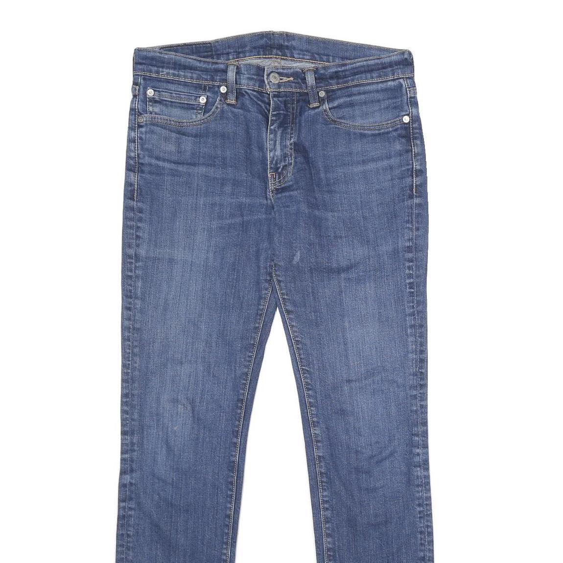 LEVI'S 511 Slim Mens Jeans Blue Slim Skinny Denim W31 L34 Classic Zip