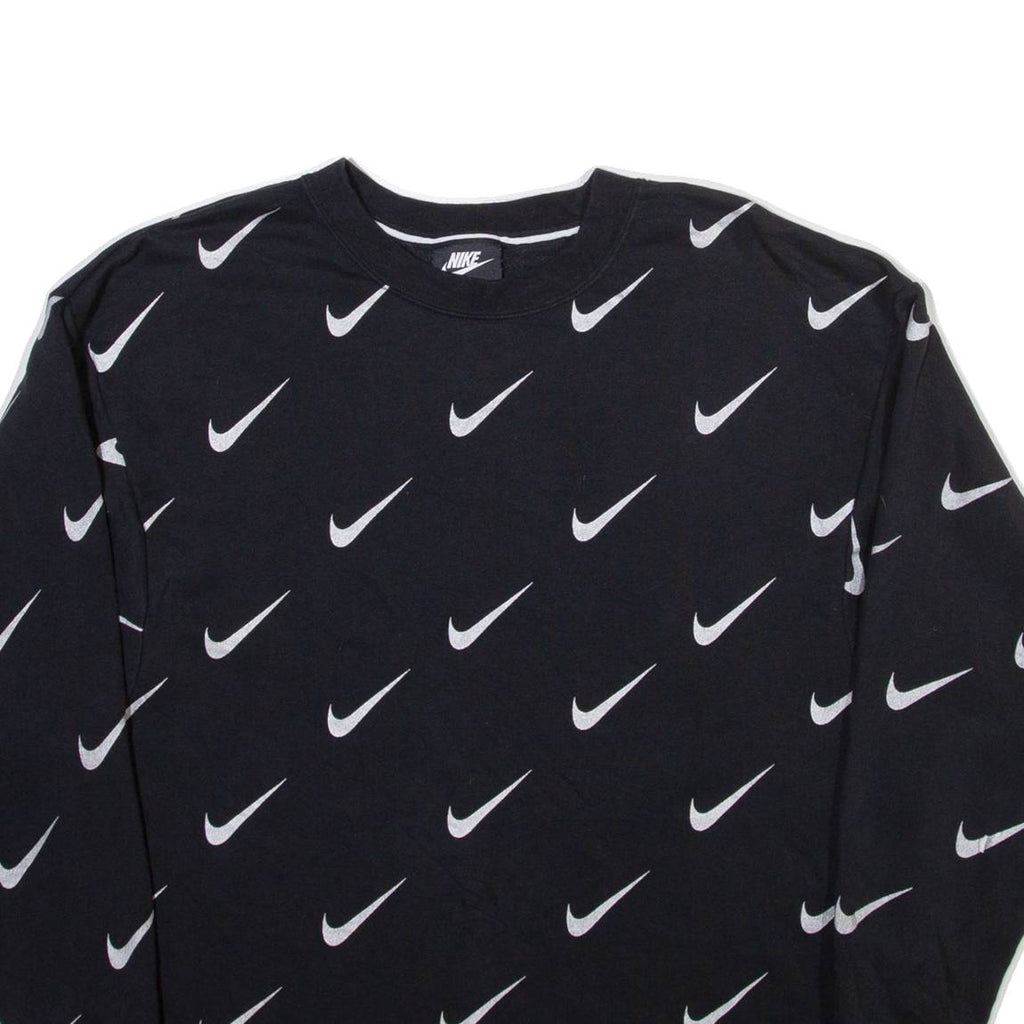 NIKE Womens Sweatshirt Black XS