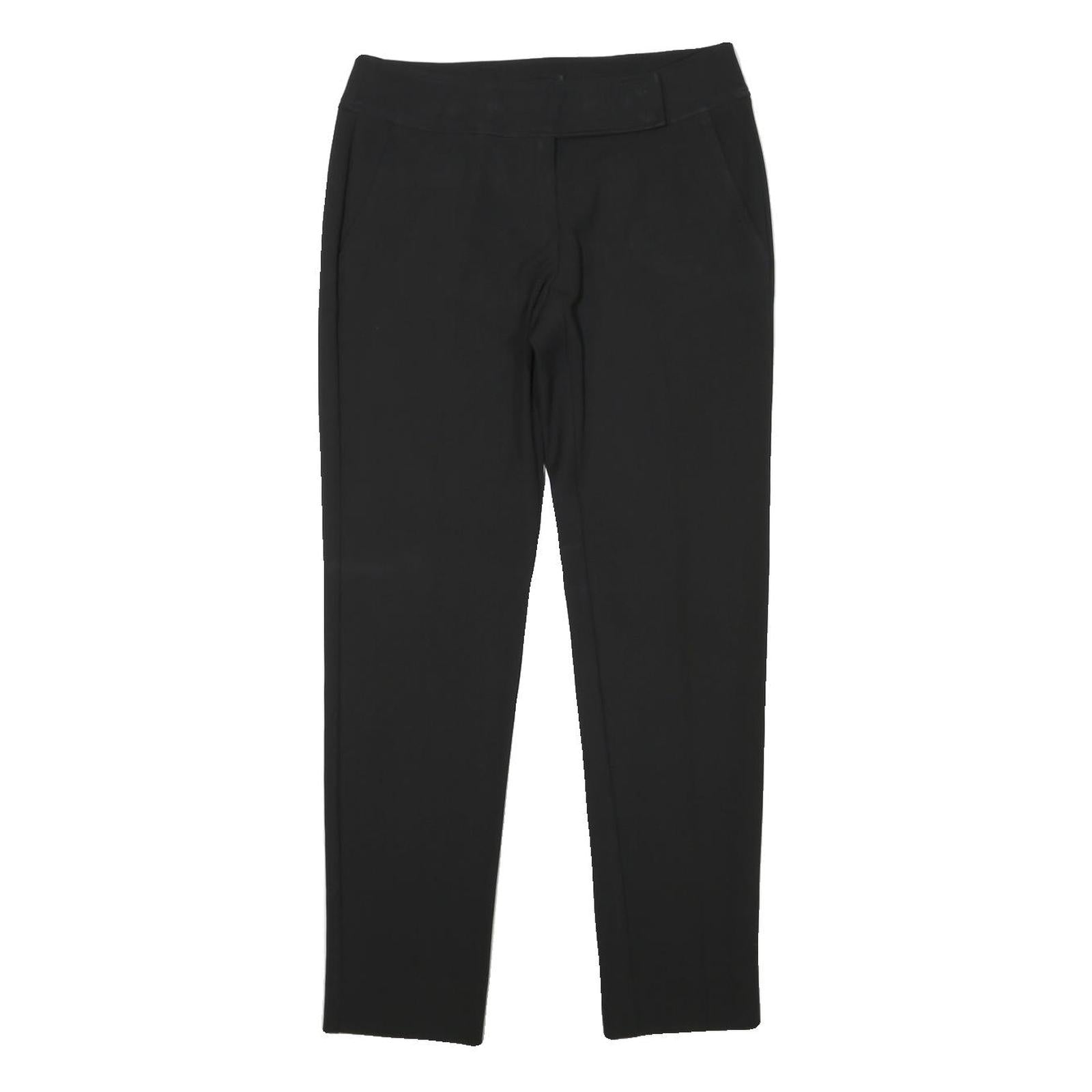 MAX&CO Womens Polyester Blend Black Slim Tapered Trousers W29 L28 Elegant Office