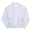 CLAY FERRY Mens Light Blue Cotton Blend Zip Jacket L Casual Outerwear