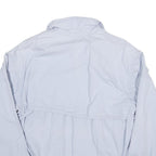 CLAY FERRY Mens Light Blue Cotton Blend Zip Jacket L Casual Outerwear