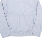 CLAY FERRY Mens Light Blue Cotton Blend Zip Jacket L Casual Outerwear