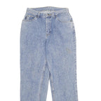 CHIC Womens Jeans Blue Regular Straight Denim Light W28 L32 Cotton Zip