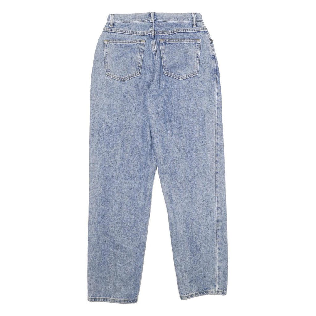 CHIC Womens Jeans Blue Regular Straight Denim Light W28 L32 Cotton Zip