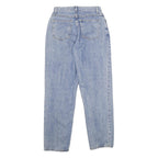 CHIC Womens Jeans Blue Regular Straight Denim Light W28 L32 Cotton Zip