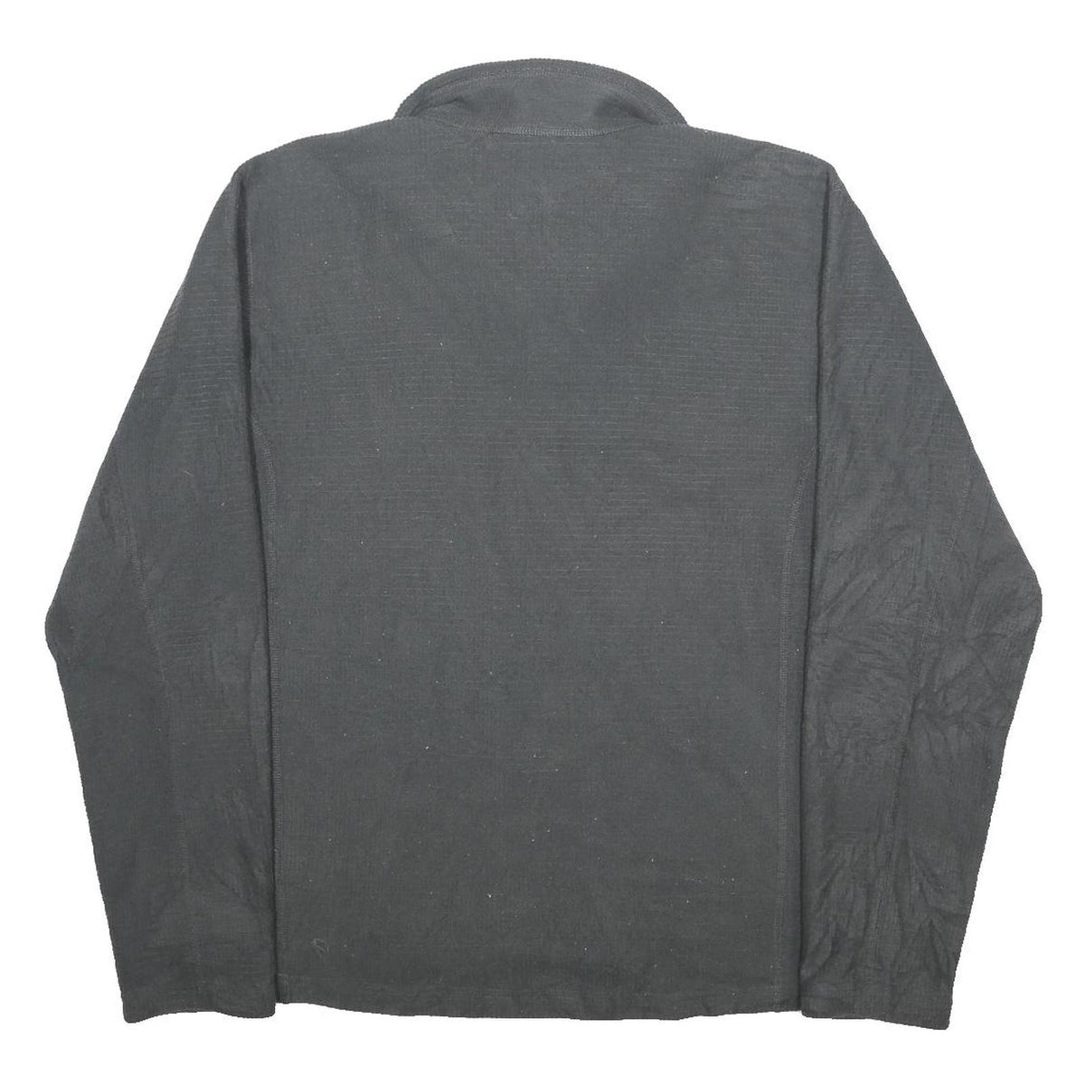THE NORTH FACE Mens Black Patterned Pullover Jumper 1/4 Zip L Outdoor Sportswear