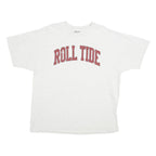 CHAMPION Mens White Roll Tide Graphic T-Shirt 2XL Short Sleeve Crew Neck Casual