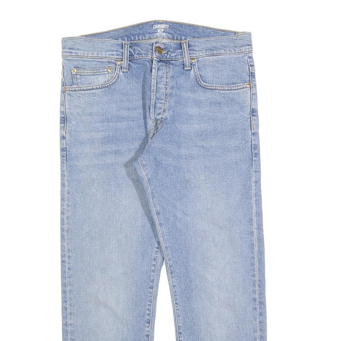 CARHARTT Mens Jeans Blue Regular Straight Denim Medium W31 L26 Classic Casual