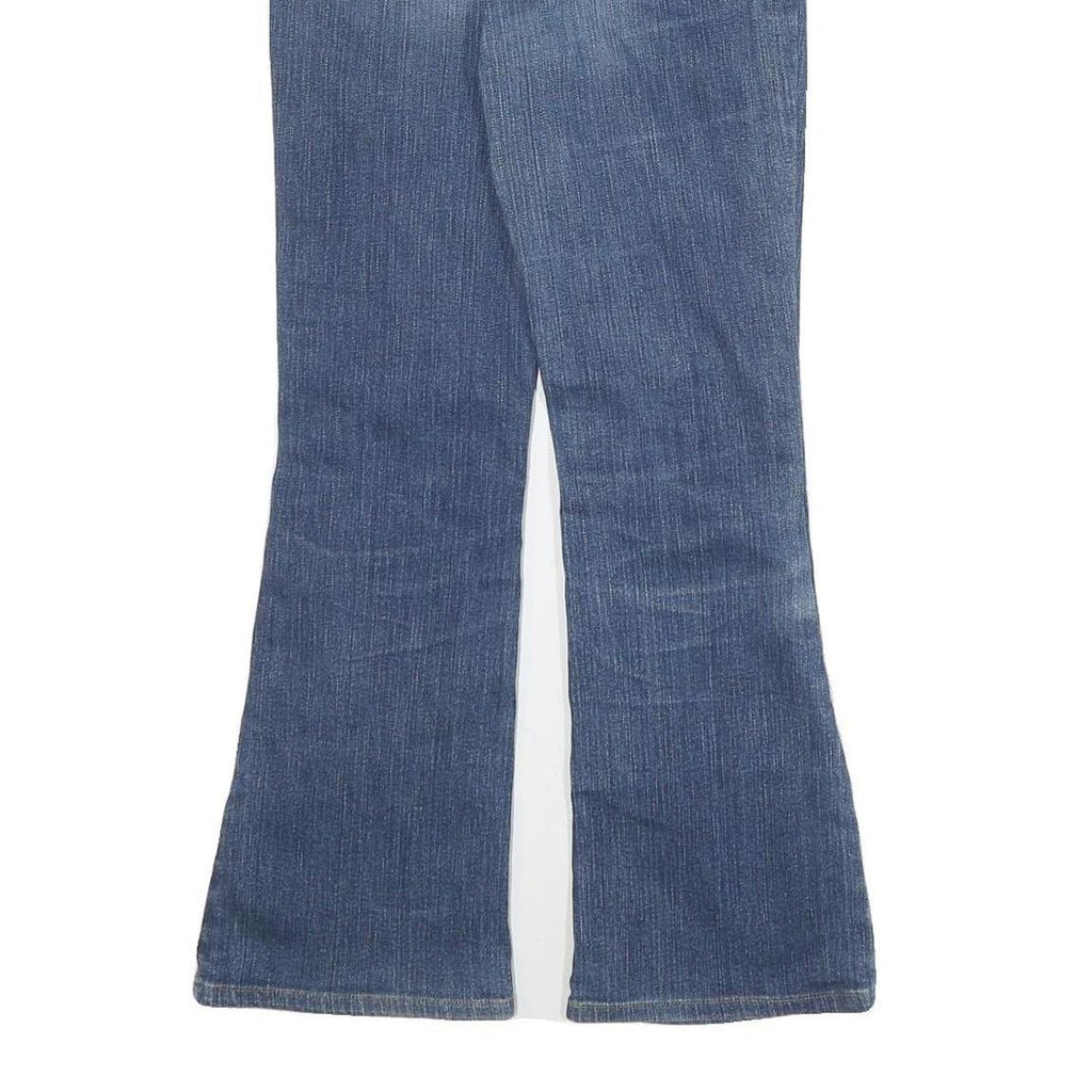 LEVI'S Womens Blue Regular Flared Denim Medium W27 L26 Zip Cotton Blend Jeans