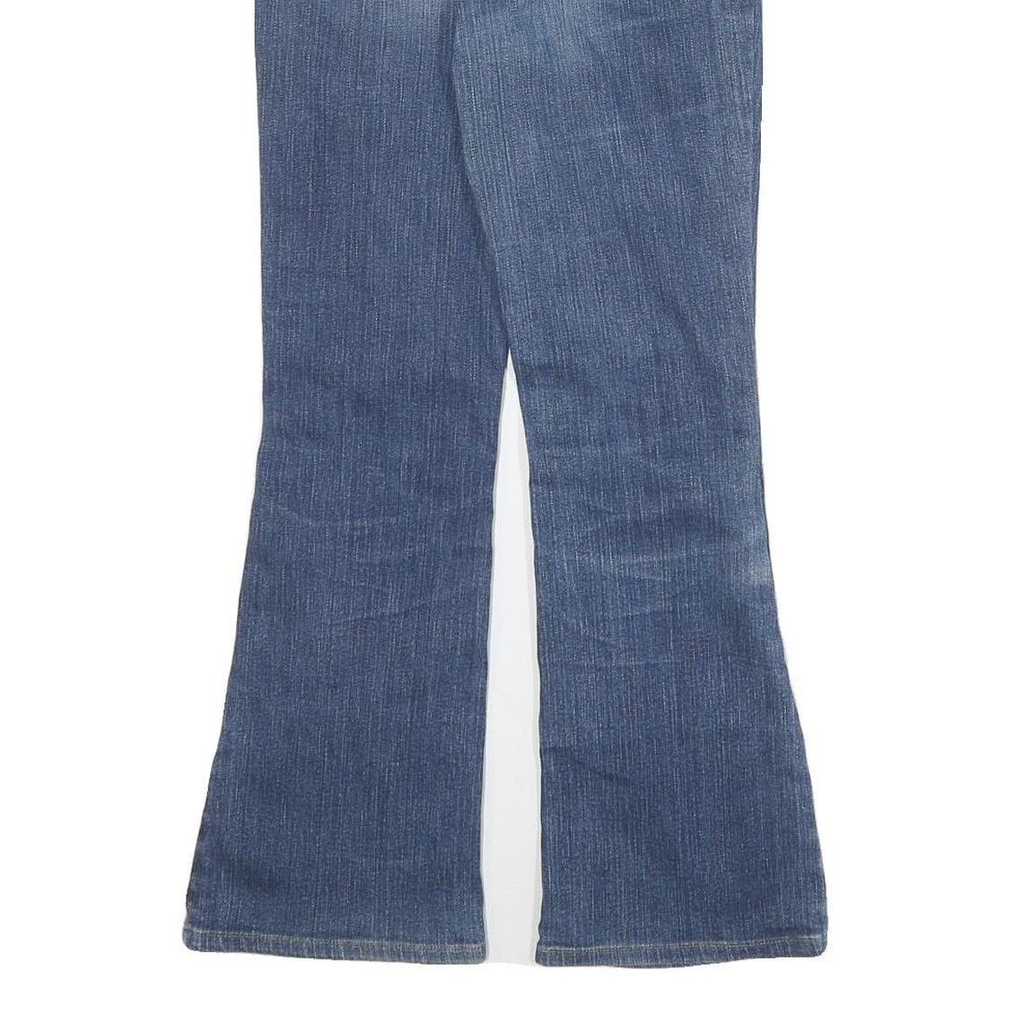 LEVI'S Womens Blue Regular Flared Denim Medium W27 L26 Zip Cotton Blend Jeans