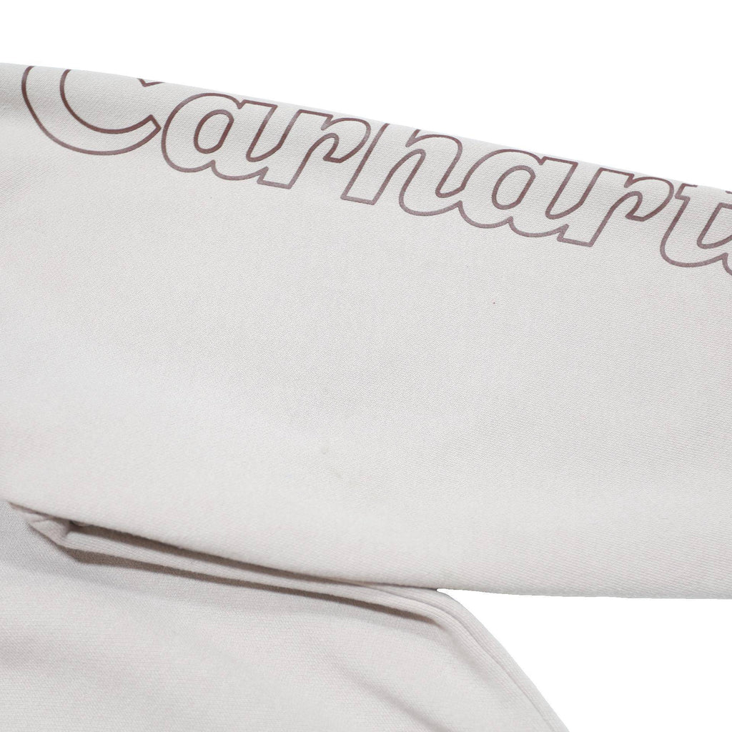 CARHARTT Womens Beige Hoodie 3XL Cotton Blend Logo Print Casual Pullover