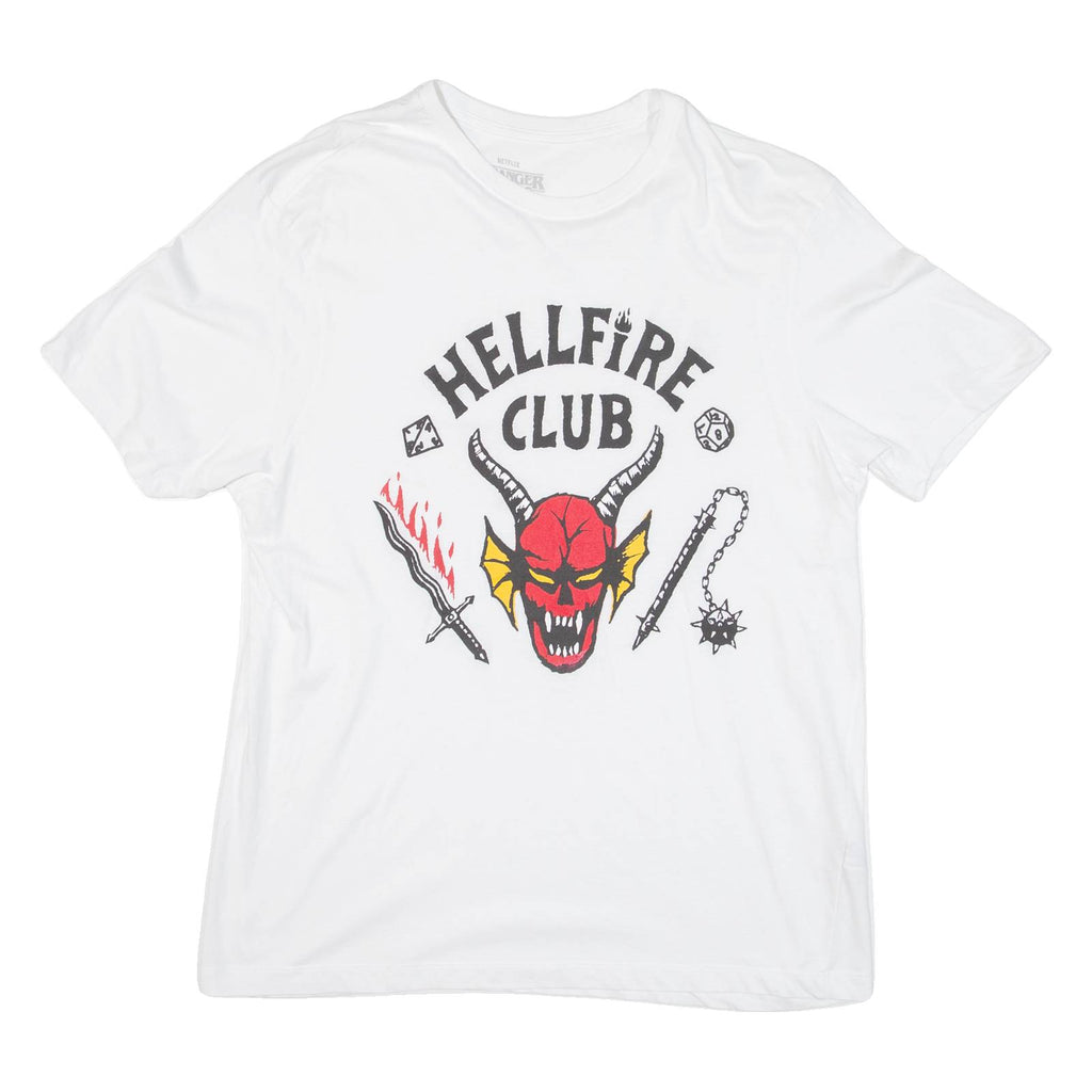 NETFLIX STRANGER THINGS Womens T-Shirt White 2XL