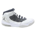 JORDAN Flight Club 91 Mens Lace-Up Trainers White & Black Leather UK 9 Retro