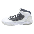 JORDAN Flight Club 91 Mens Lace-Up Trainers White & Black Leather UK 9 Retro