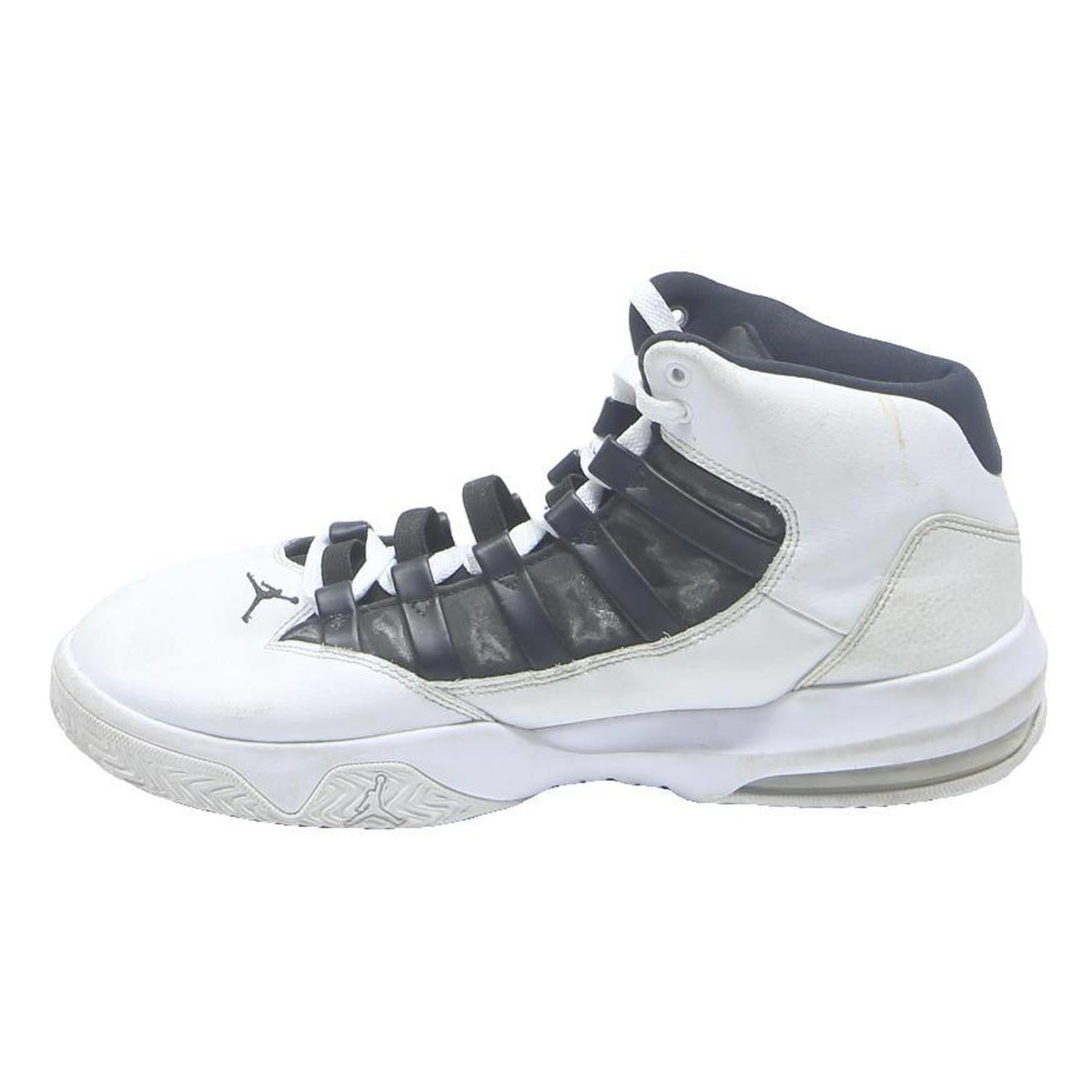JORDAN Flight Club 91 Mens Lace-Up Trainers White & Black Leather UK 9 Retro