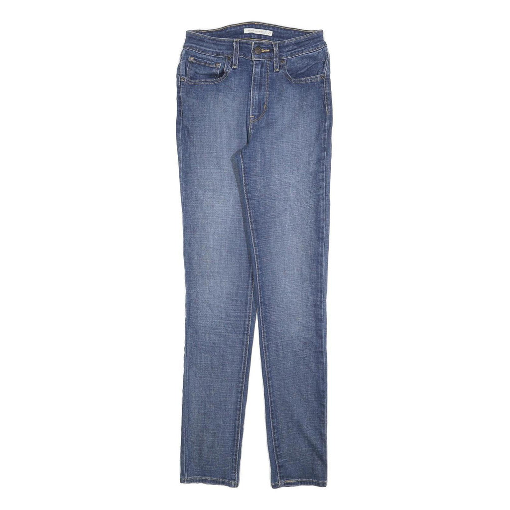 LEVI'S 721 Womens Jeans Blue Slim Skinny Denim Medium W27 L32 Premium Stretch