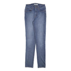 LEVI'S 721 Womens Jeans Blue Slim Skinny Denim Medium W27 L32 Premium Stretch