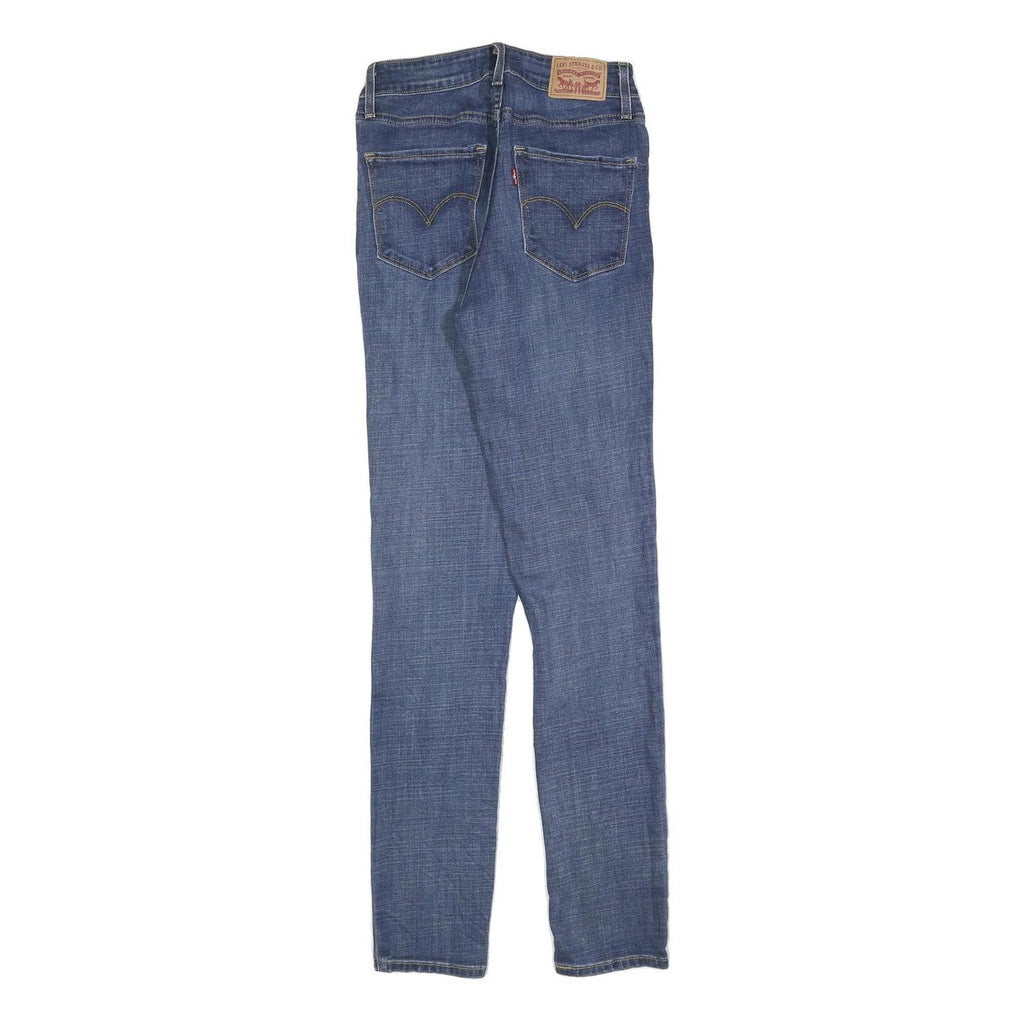 LEVI'S 721 Womens Jeans Blue Slim Skinny Denim Medium W27 L32 Premium Stretch