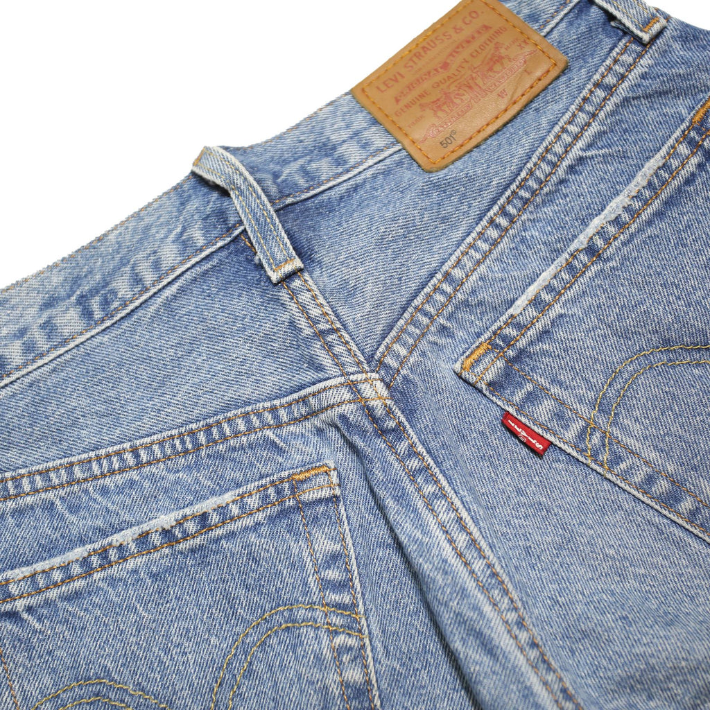 LEVI'S Womens Denim Blue Casual Cut-Off XXS W23 Distressed Shorts