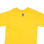 ADIDAS Mens Yellow Beckham 23 La Galaxy Graphic T-Shirt XL Short Sleeve Crew