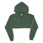 BAE Cropped Womens Green Hoodie M