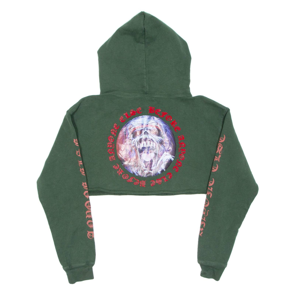 BAE Cropped Womens Green Hoodie M