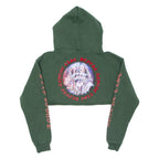 BAE Cropped Womens Green Hoodie M