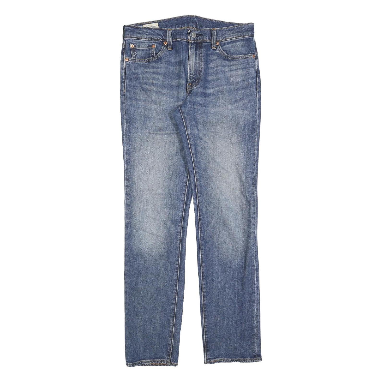 LEVI'S 511 Big E Mens Slim Jeans Blue Denim W30 L32 Classic Zip Closure