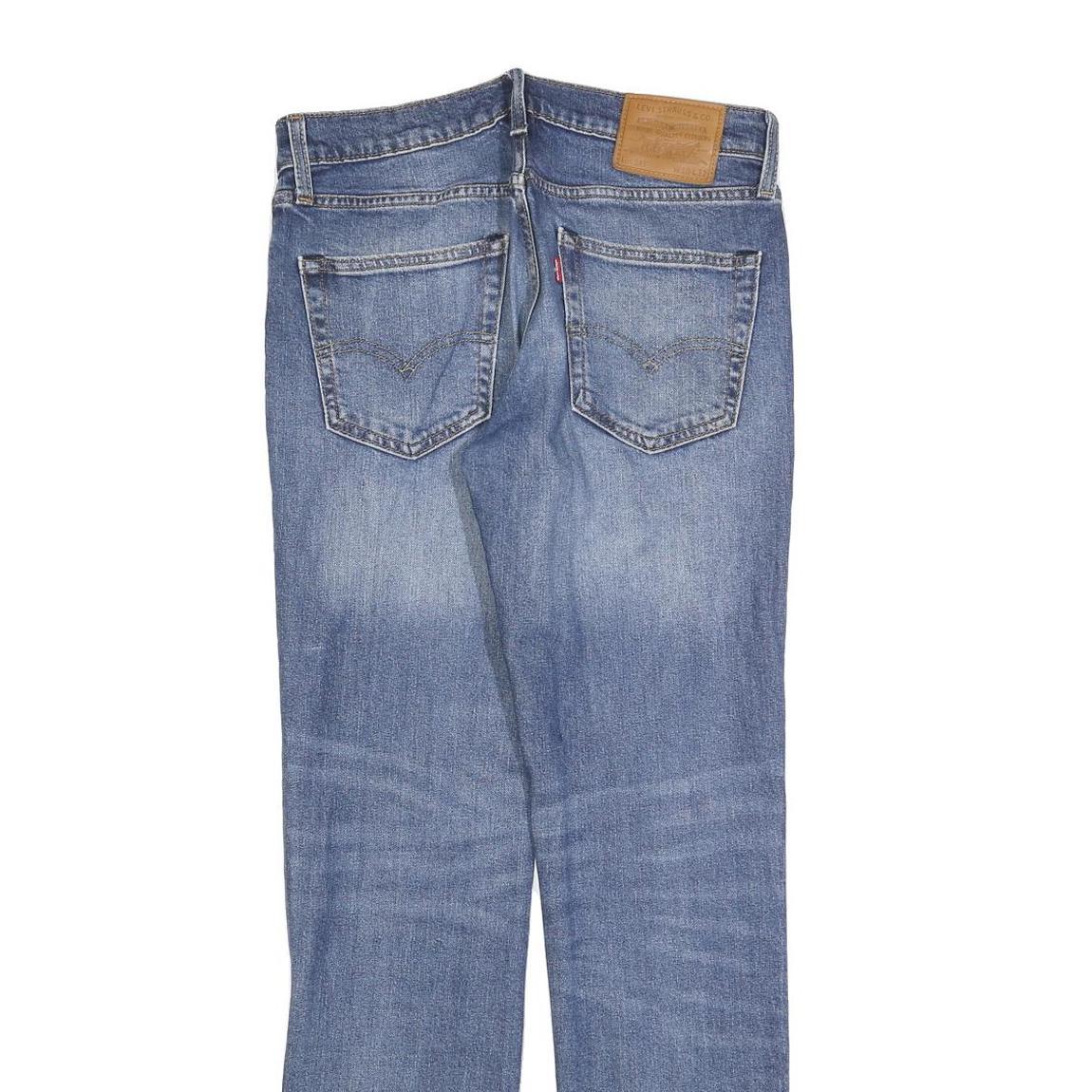 LEVI'S 511 Big E Mens Slim Jeans Blue Denim W30 L32 Classic Zip Closure