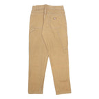 DICKIES Mens Cotton Slim Beige Trousers W29 L30 Workwear Casual Zip Fit